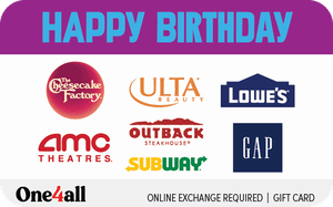 One4all Happy Birthday reward