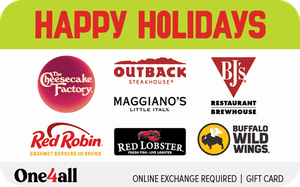 One4all Happy Holidays reward